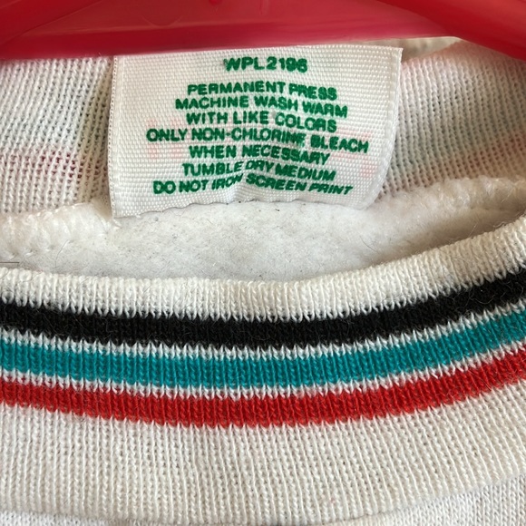 Vintage baby sweatshirt. Skiing animals. - Picture 4 of 7